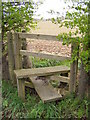 TM3764 : Stile on the footpath to Rendham Road by Geographer