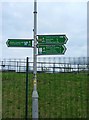 SJ8698 : Fingerpost, Ashton Canal, Sportcity, Manchester by P L Chadwick