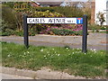 TG2536 : Gables Avenue, Southrepps sign by Geographer