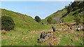 NS4376 : Valley in front of the Long Crags by Lairich Rig