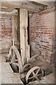 SO3729 : Home Farm Mill, Dulas, machinery by Chris Allen