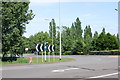 SK2003 : Traffic island, next to Bitterscote Drive  (1) by Chris' Buet