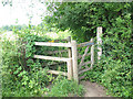 TQ5336 : Gate on a footpath by Stephen Craven