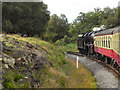 SE8498 : North Yorkshire Moors Railway, Goathland Summit by David Dixon