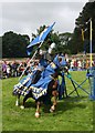 NJ7212 : Blue Knight at Castle Fraser by Andrew Wood