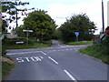 TM1953 : High Road junction with the B1078 Swilland Road by Geographer