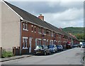 SN8706 : Long row of houses, Pentre Street, Glynneath by Jaggery