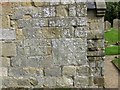 SE8564 : Medieval stone grave slabs, St Martin's ruined church by Pauline E