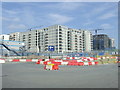 TQ3884 : Olympic Village under construction by Malc McDonald