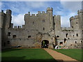 TQ7825 : Bodiam Castle, north range interior buildings by Jeremy Bolwell