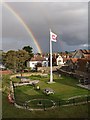 SZ3589 : Double rainbow over Yarmouth Castle by David Martin