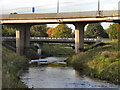 SJ8390 : River Mersey, Northenden Bridge by David Dixon