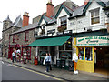 SH7877 : Eacles Building - shops on the east side of Castle Street, Conwy by Phil Champion