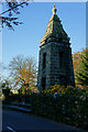 SH6141 : War Memorial, Garreg, Gwynedd by Peter Trimming