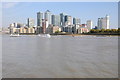 TQ3679 : Canary Wharf and the River Thames by Philip Halling