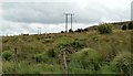 SO2606 : Electricity poles viewed from the B4246 north of Varteg by Jaggery