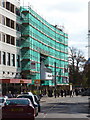 SZ0891 : Bournemouth: scaffolding in Bourne Avenue by Chris Downer