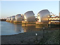 TQ4179 : Thames Barrier at sunset by Malc McDonald