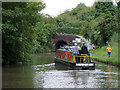 SJ5679 : Narrowboat approaching Preston Brook Tunnel, Cheshire by Roger  D Kidd