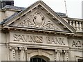 SJ8990 : Savings Bank frieze by Gerald England