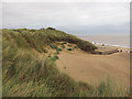 TA4011 : Sea wall on Spurn Point by Hugh Venables