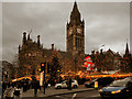 SJ8398 : Christmas Market, Manchester Town Hall by David Dixon