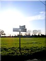 TM2673 : Roadsign on the B1117 at Ashfield Green by Geographer