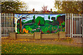 TQ3088 : Mural, Stationers Park, Hornsey Vale by Jim Osley