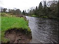 H4772 : Eroded riverbank, Mullaghmore by Kenneth  Allen