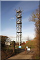  : MOD telecoms mast, Beggarsbush Hill by Roger Templeman