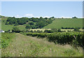 SN6760 : Bridleway and hillside north of Tregaron, Ceredigion by Roger  D Kidd