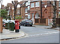 TQ2078 : South Parade | Esmond Road postbox (ref. W4 30) by Alan Murray-Rust