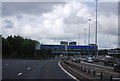 NS5764 : M74 joining the M8, Junction 21 by N Chadwick