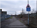 SU1686 : Level crossing, cyclepath beside BMW Mini factory by Vieve Forward