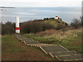 NT2084 : Beacons at Hawkcraig Point by M J Richardson