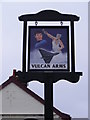 TM4762 : The Vulcan Arms Public House sign by Geographer