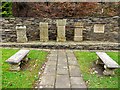 NY7766 : Replica Roman inscribed stones, Vindolanda Open Air Museum by Andrew Curtis