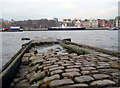 TQ3180 : Stone Setts by the River by Des Blenkinsopp