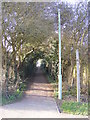 TM3877 : Swan Lane footpath by Geographer