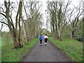 NZ1556 : Runners on the Derwent Walk by Christine Johnstone