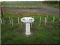 NU0240 : Mile Post near Lowick by Graham Robson