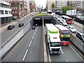 SP0687 : A close fit coming out of the Queensway Tunnel by Christine Johnstone