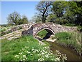 SJ4765 : Packhorse Bridge at Hockenhull Platts by Jeff Buck