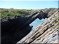 SS3887 : Devil's Bridge on Worm's Head, Gower by Jeremy Bolwell