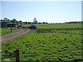 SK0351 : Cattle pasture with private farm track by Christine Johnstone