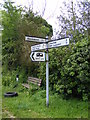 TM5188 : Roadsign on Church Road by Geographer