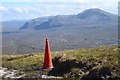 NC3158 : Traffic cone with a view, Farrmheall by Jim Barton