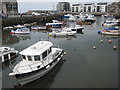 SY4690 : Boats at West Bay by Philip Halling