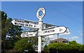 SZ2996 : Sign Post at Bowling Green Cross Roads by Mike Smith