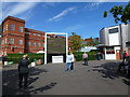 TL6161 : The July Course, Newmarket - Big screen behind the grandstands by Richard Humphrey